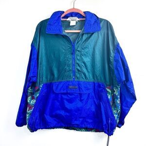 Vintage 80s Columbia Hooded Windbreaker Sz Extra Large